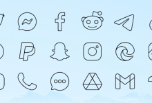 برنامج Vera Outline Black: Icon Pack v6.1.6 APK (مصححة)