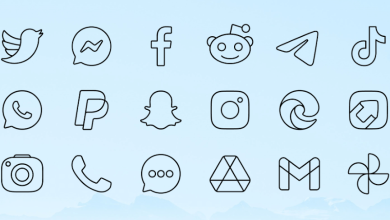 برنامج Vera Outline Black: Icon Pack v6.1.6 APK (مصححة)