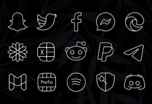 برنامج Vera Outline White Icon Pack v6.1.6 APK (مصححة)