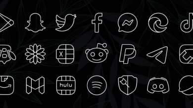 برنامج Vera Outline White Icon Pack v6.1.6 APK (مصححة)