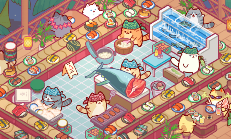 لعبة Cat Snack Bar v1.0.141 MOD APK (جواهر غير محدودة، طبخ بدون قرص مضغوط)
