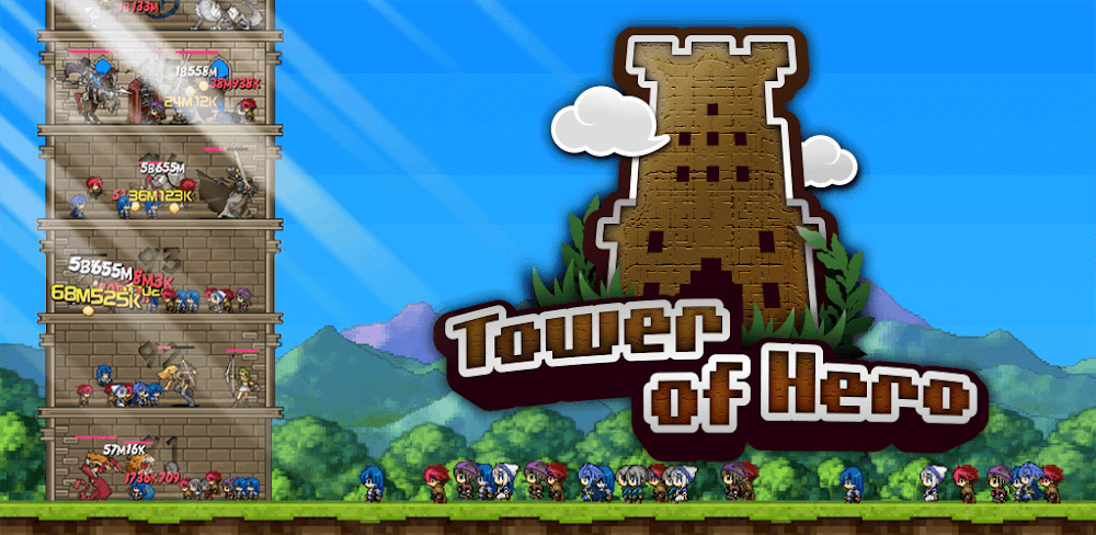 "Tower of Hero: أبطال يتحدون وحوش البرج الغامض"