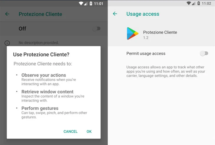 تطبيق البرامج الضارة Android