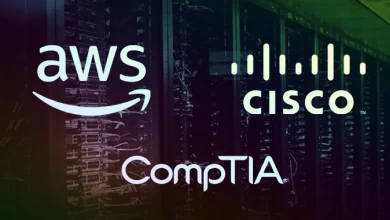 "22 دورة AWS وCisco وComptia بسعر 4.50 دولار لكل منها"