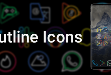 برنامج Outline Icon Pack: اجعل شاشتك الرئيسية مبتكرة وفريدة"