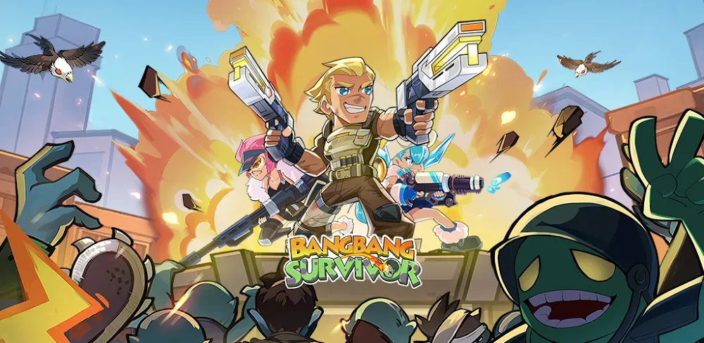 لعبة BangBang Survivor MOD APK v1.64 (القائمة، مهارات غير محدودة)